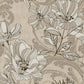 Selene Gold Mucha Floral Wallpaper