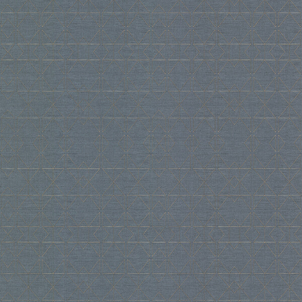 Paititi Denim Diamond Trellis Wallpaper