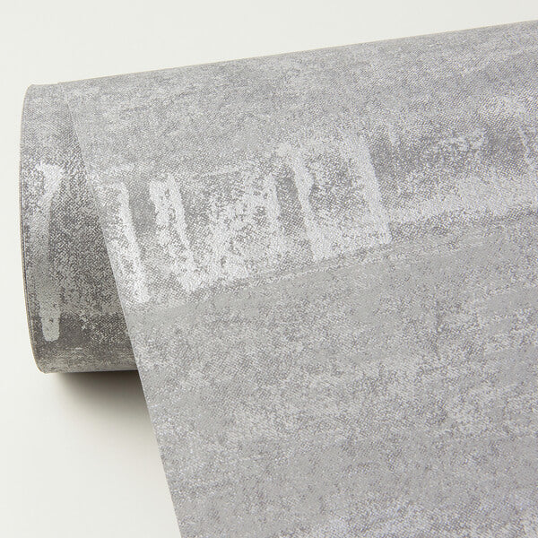 Rakasa Pewter Distressed Stripe Wallpaper