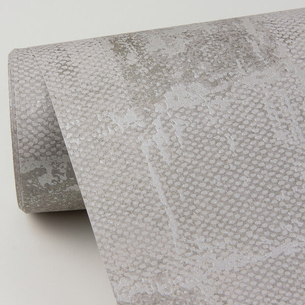 Varak Silver Checkerboard Wallpaper