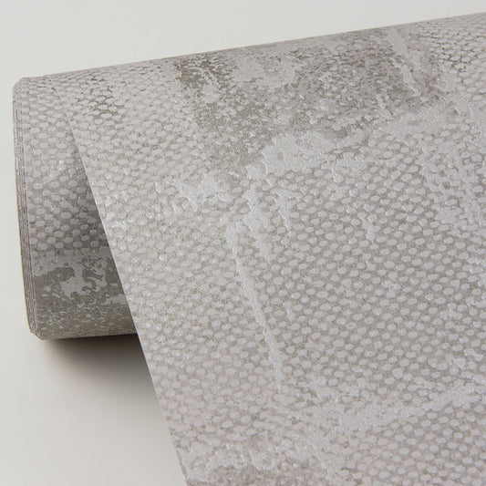 Varak Silver Checkerboard Wallpaper