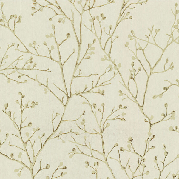 Koura Gold Budding Branches Wallpaper
