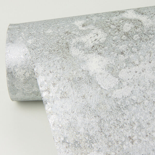 Kulta Silver Cemented Wallpaper