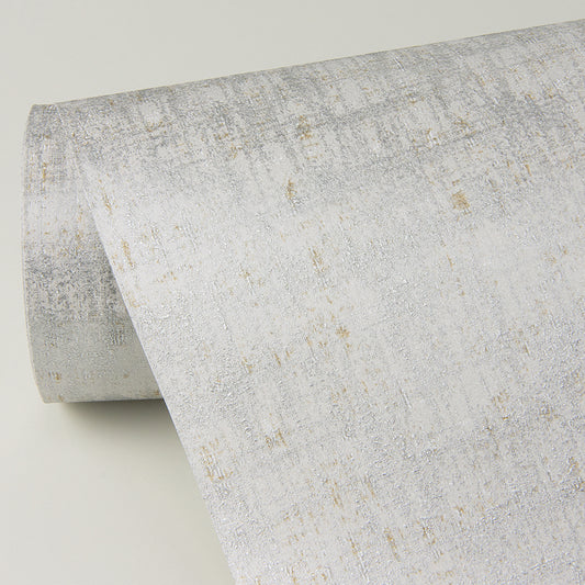 Zeke Silver Imitation Fabric Wallpaper