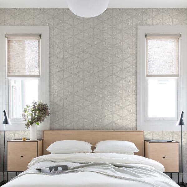 Mayari Platinum Tiled Wallpaper