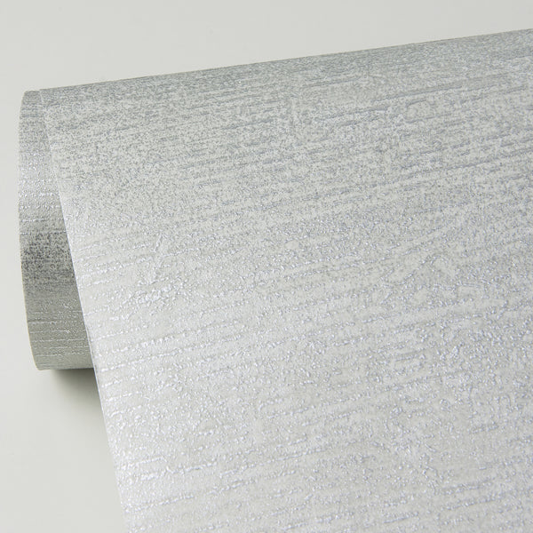 Tanso Silver Textured Wallpaper