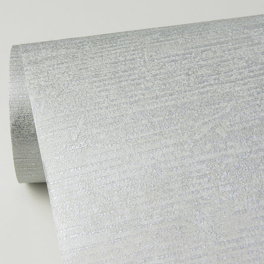 Tanso Silver Textured Wallpaper