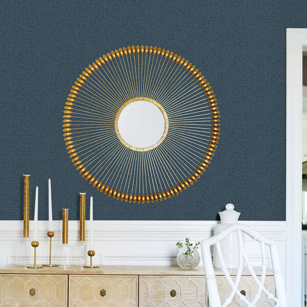 Hilbert Indigo Geometric Wallpaper