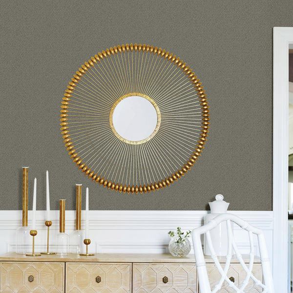 Hilbert Dark Grey Geometric Wallpaper