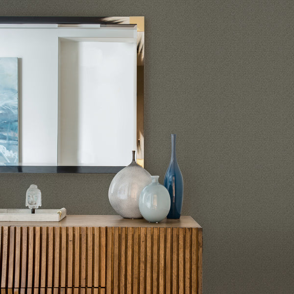 Hilbert Dark Grey Geometric Wallpaper