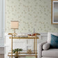Fairbank Champagne Linen Geometric Wallpaper
