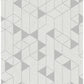 Fairbank Silver Linen Geometric Wallpaper