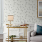 Fairbank Silver Linen Geometric Wallpaper