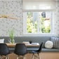 Fairbank Silver Linen Geometric Wallpaper