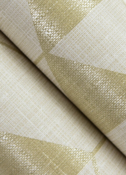 Fairbank Gold Linen Geometric Wallpaper
