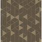 Fairbank Chocolate Linen Geometric Wallpaper