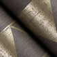 Fairbank Chocolate Linen Geometric Wallpaper