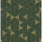 Fairbank Evergreen Linen Geometric Wallpaper