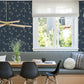 Fairbank Navy Linen Geometric Wallpaper