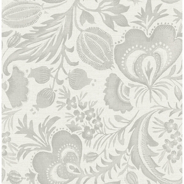 Culver Grey Jacobean Wallpaper