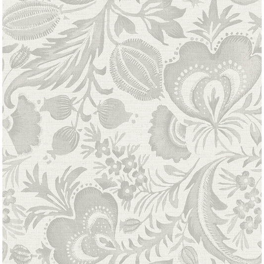 Culver Grey Jacobean Wallpaper