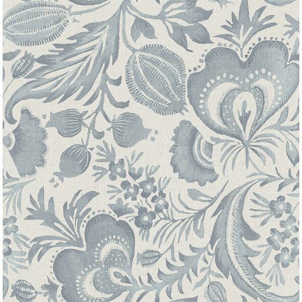 Culver Slate Jacobean Wallpaper