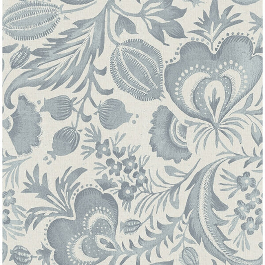 Culver Slate Jacobean Wallpaper