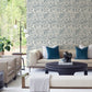Culver Slate Jacobean Wallpaper