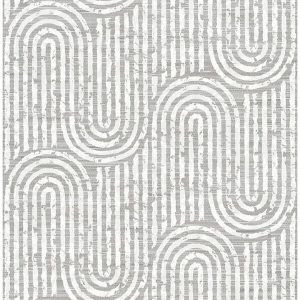 Trippet Grey Zen Waves Wallpaper