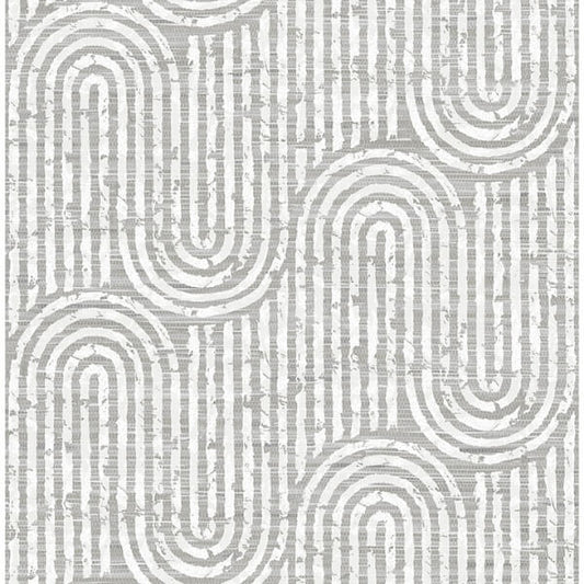 Trippet Grey Zen Waves Wallpaper