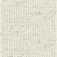 Trippet Light Brown Zen Waves Wallpaper