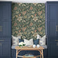 Crestwood Sea Green Crowned Crane Wallpaper