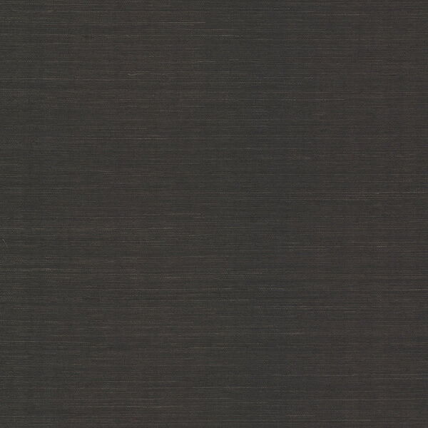 Colcord Black Sisal Grasscloth Wallpaper