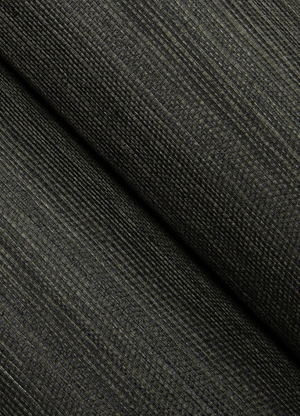 Colcord Black Sisal Grasscloth Wallpaper
