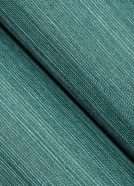 Colcord Teal Sisal Grasscloth Wallpaper