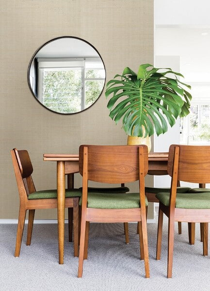 Colcord Cream Sisal Grasscloth Wallpaper