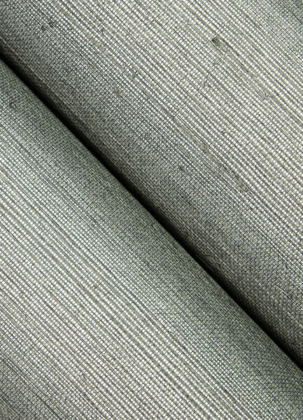 Colcord Silver Sisal Grasscloth Wallpaper