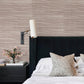 Kenter Burgundy Sisal Grasscloth Wallpaper