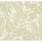 Brentwood Yellow Palm Leaves Wallpaper