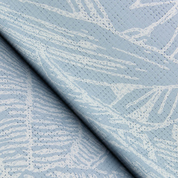 BRENTWOOD SKY BLUE PALM LEAVES WALLPAPER