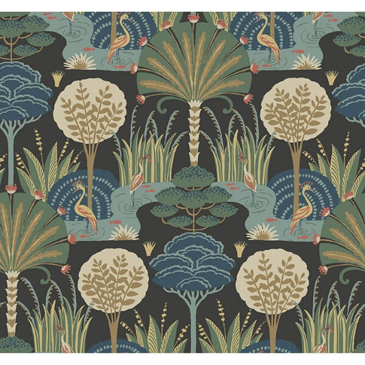 Mandeville Multicolor Tropical Paradise Wallpaper