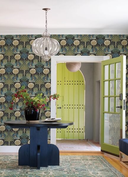 Mandeville Multicolor Tropical Paradise Wallpaper