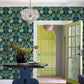 Mandeville Teal Tropical Paradise Wallpaper