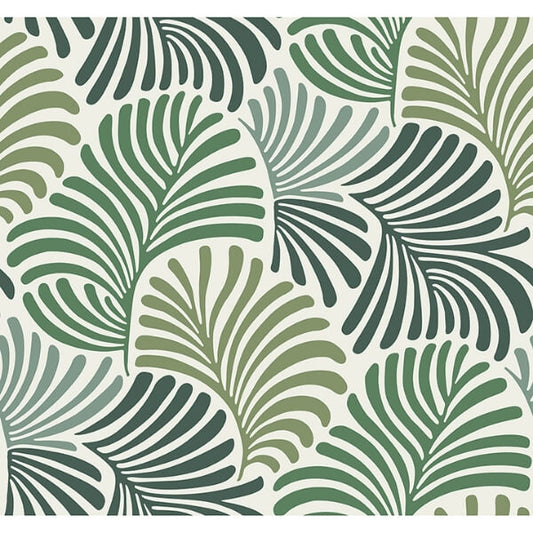 Trousdale Green Fanning Flora Wallpaper