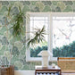 Trousdale Green Fanning Flora Wallpaper