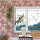 Trousdale Raspberry Fanning Flora Wallpaper