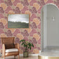 Trousdale Raspberry Fanning Flora Wallpaper