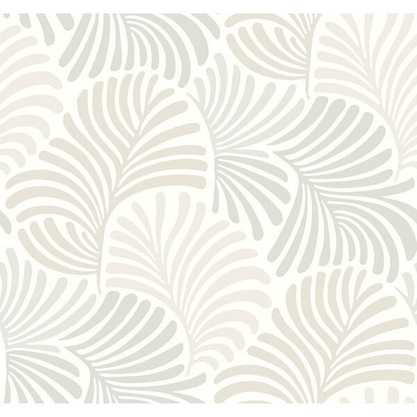 Trousdale Neutral Fanning Flora Wallpaper
