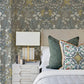 Getty Grey Jungle Damask Wallpaper
