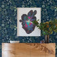 Marilyn Dark Blue Floral Trail Wallpaper